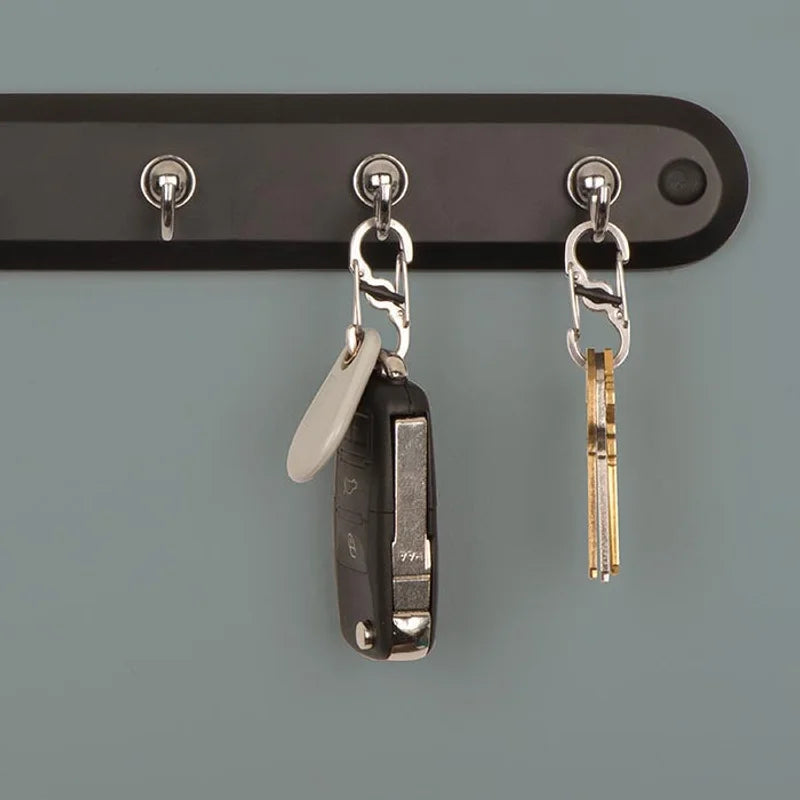 S-Biner with Lock (Stainless) - 2N OF Size #1 / Black / Stainless Steel