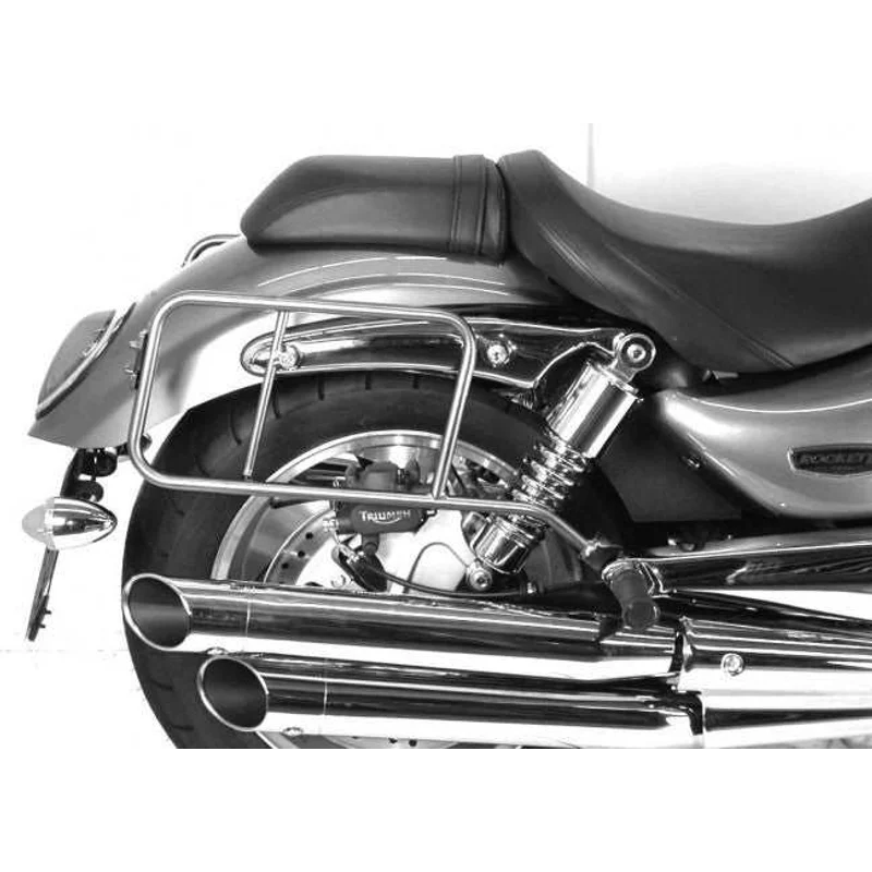 Triumph Rocket 3 (13-19) Sidecases Carrier - Quick Release "Lock It" - Black