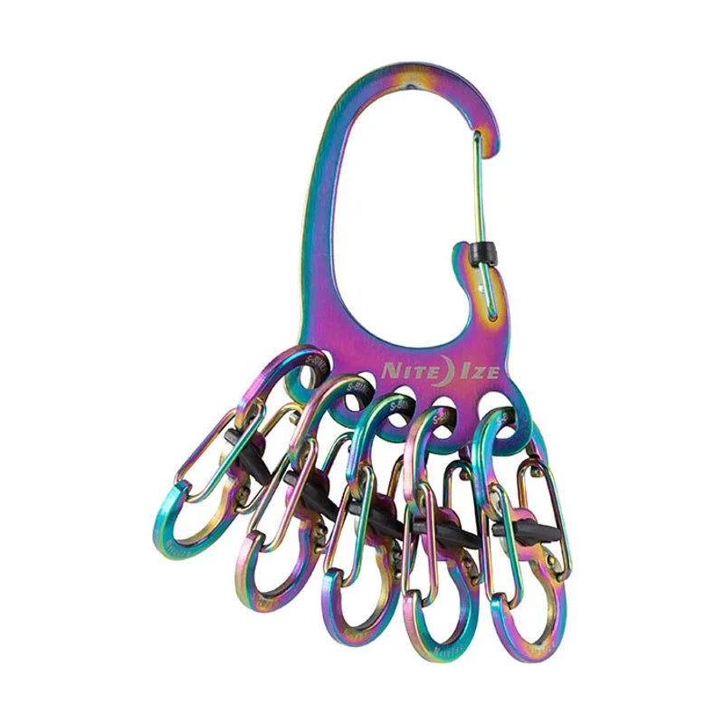 KEYRACK LOCKABLE WITH S-BINERS (SS) - Assorted / Stainless Steel