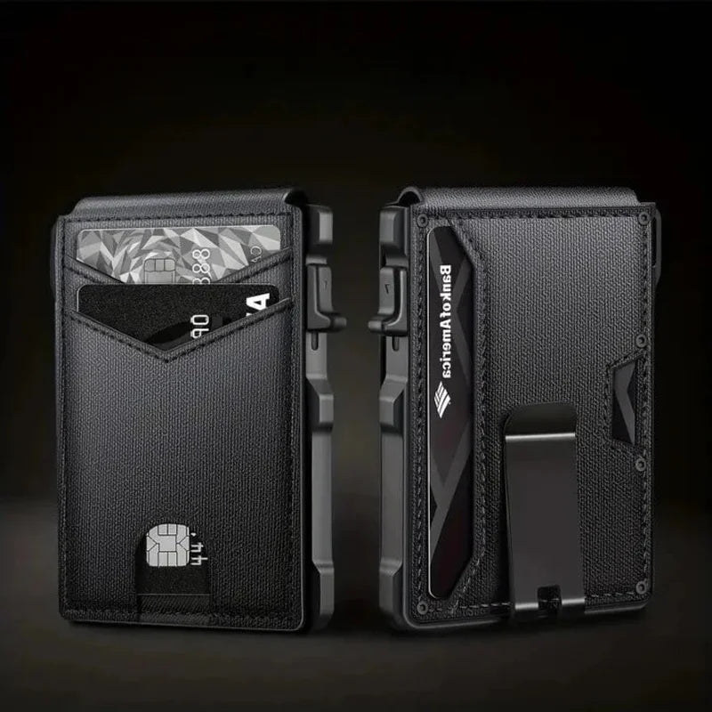 WALLET POP UP + CARDS + RFID - Carbon