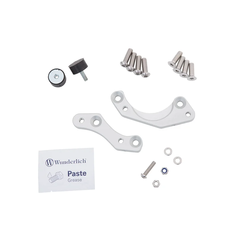 BMW R Nine T Ergonomics - Footrest Lowering Kit - Silver