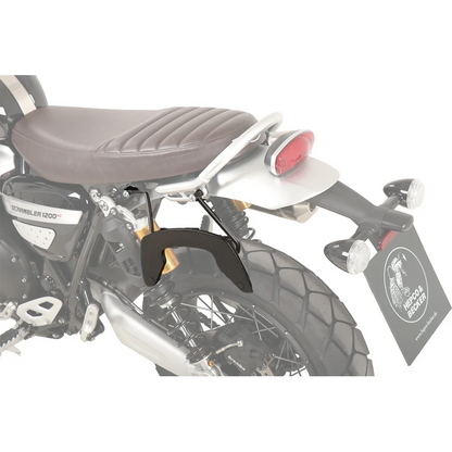 Triumph Scrambler 1200 XE  / XC Carrier - Sidecases 'C-Bow' (Left Side, Black) - 1200 XE