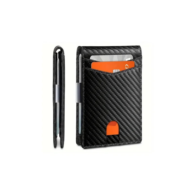 WALLET + MONEY & CARD CLIP + RFID BLOCKER