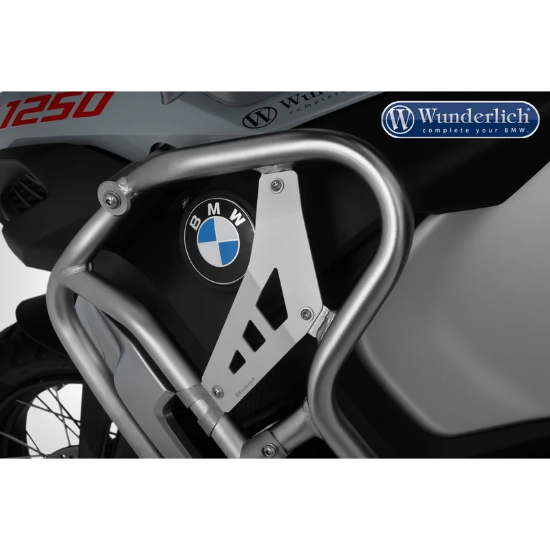 BMW R1250GSA Protection - Filler Plate for Reinforcement Bar - Silver