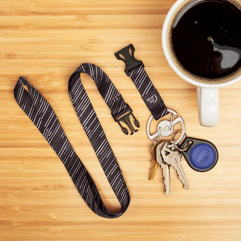 MEDALLION KEY LANYARD - Stainless Steel