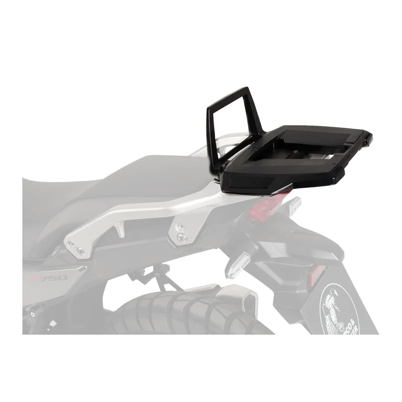 HONDA XL 750 Transalp Topcase carrier - Alu Rack for OEM Rack - Black