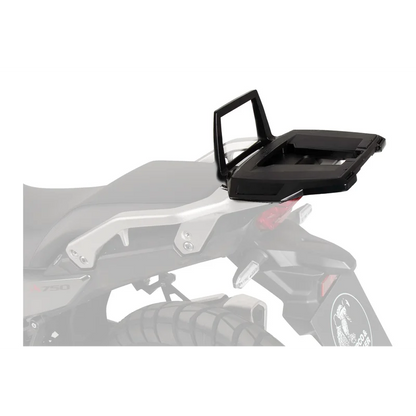 HONDA XL 750 Transalp Topcase carrier - Alu Rack for OEM Rack - Black