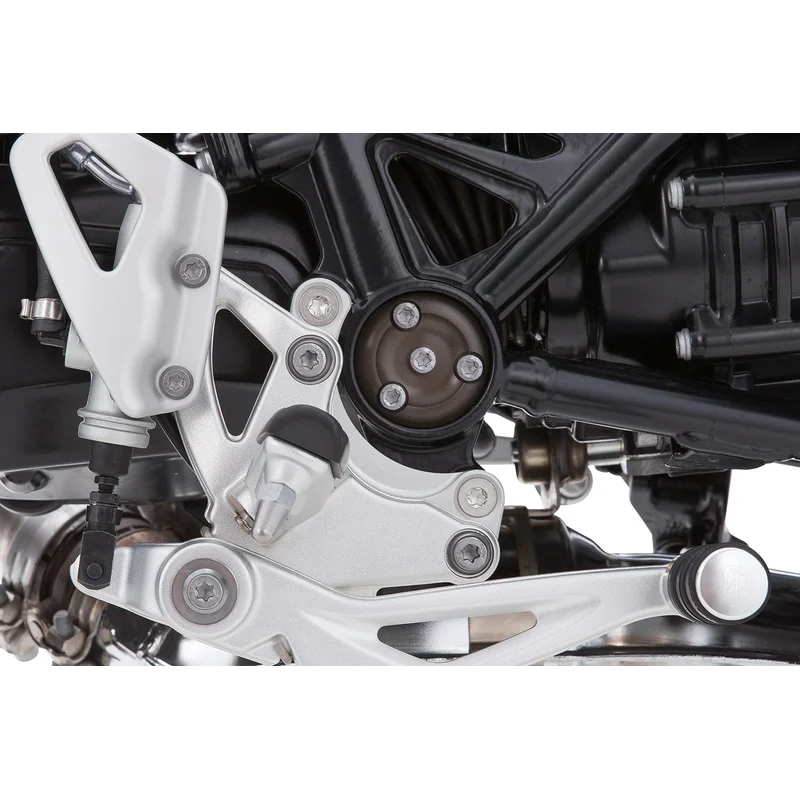 BMW R Nine T Ergonomics - Footrest Lowering Kit - Silver