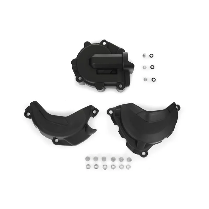 BMW F 900 GS Protection - clutch, alternator and water pump Cover (Set) - Black