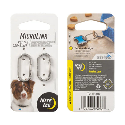 PET TAG MICROLINK CARABINER (SET OF 2)