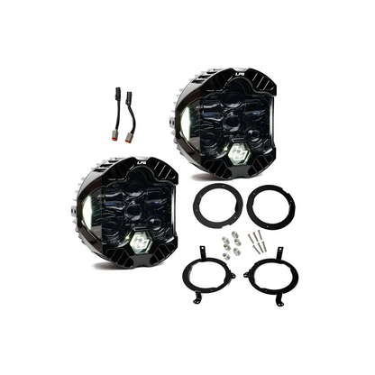 JEEP WRANGLER W/LED HEADLIGHTS -DOT LP6 LED HEADLIGHT - White
