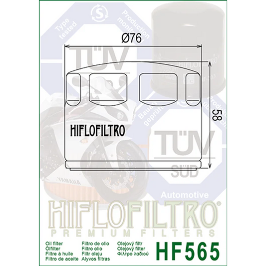 Oil Filter 565 - Hiflo