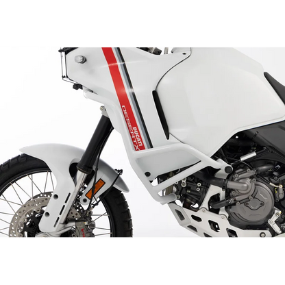 Ducati Desert X Protection - Tank Guard (White) - Fits Standard Protection Plate ( Not with Off road)