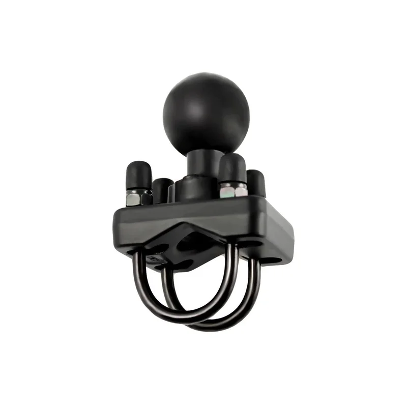 RAM® Double U-Bolt Ball Base for .75" - 1" Rails - 1.9cm - 2.54cm (Diameter)