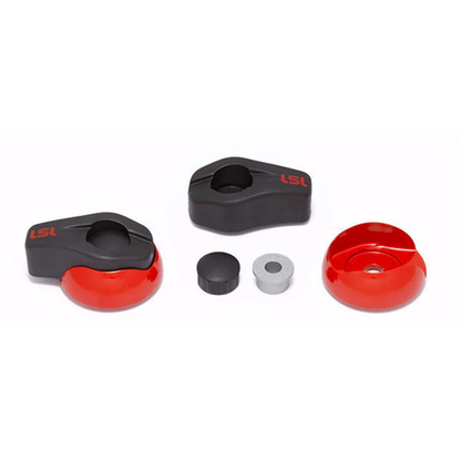 Crash Pad Heads for LSL Frame Sliders - Carbon Look