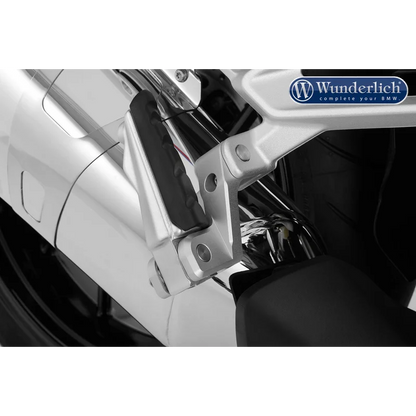 BMW R1250R Ergonomics - Passenger Footrest Lowering Kit - Silver