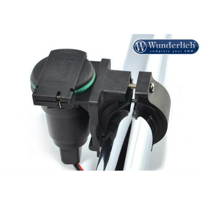 Cigarette lighter plug holder for handlebar Assembly