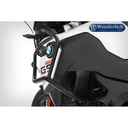 BMW F750GS Protection - "ADVENTURE" Tank Guard (Black) - Stainless Steel