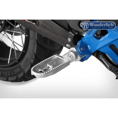 BMW GS Ergonomics - Vario Footrest EVO1 (Pair) - Silver