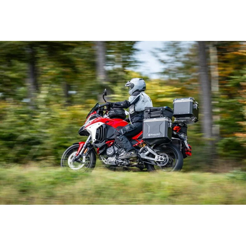DUCATI Multistrada V4 Ergonomics -"Active Comfort" (Heating) Rider Seat - Black-Red / Standard