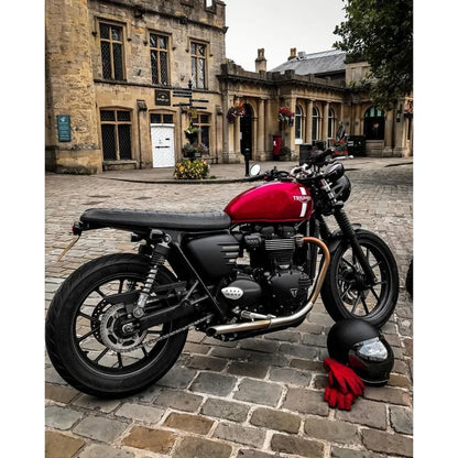 Triumph Bonneville - Side Panels (Ribbed) - Matte Black
