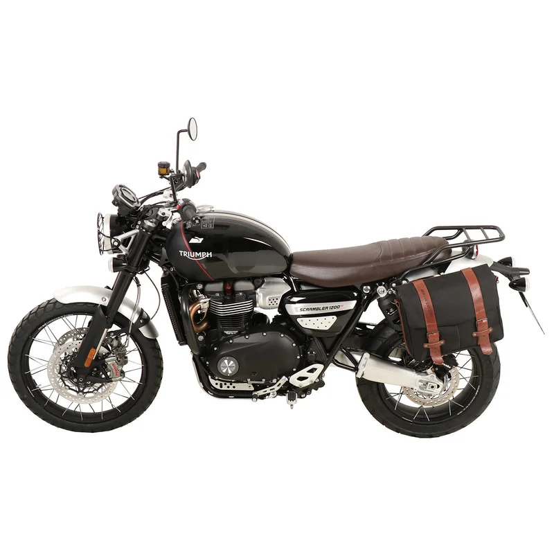 Triumph Scrambler 1200 XE  / XC Carrier - Sidecases 'C-Bow' (Left Side, Black) - 1200 XE