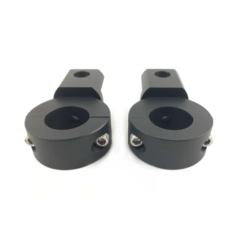 Clamps AUX Lights  - Round Bars - 7/8" , 1", 1.1/8" or 1.1/4" (Upto 900g per mount) / Chromed