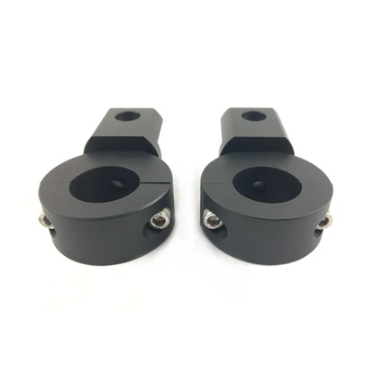 Clamps AUX Lights  - Round Bars - 7/8" , 1", 1.1/8" or 1.1/4" (Upto 900g per mount) / Chromed