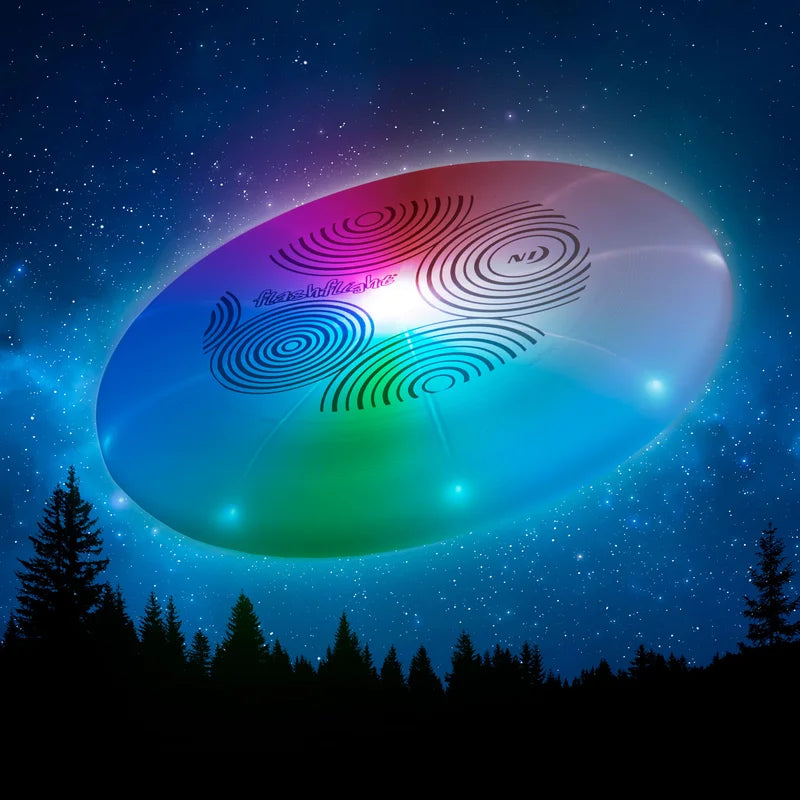 LIGHT UP FLYING DISC WITH DISC-O