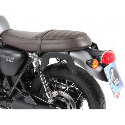 Triumph Bonneville T120 Sidecases Carrier - C-Bow - Black
