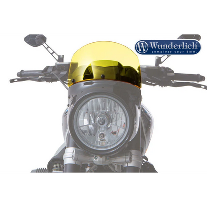 BMW R NineT Screens - Vintage Screen (H:120mm) - Smoked Grey