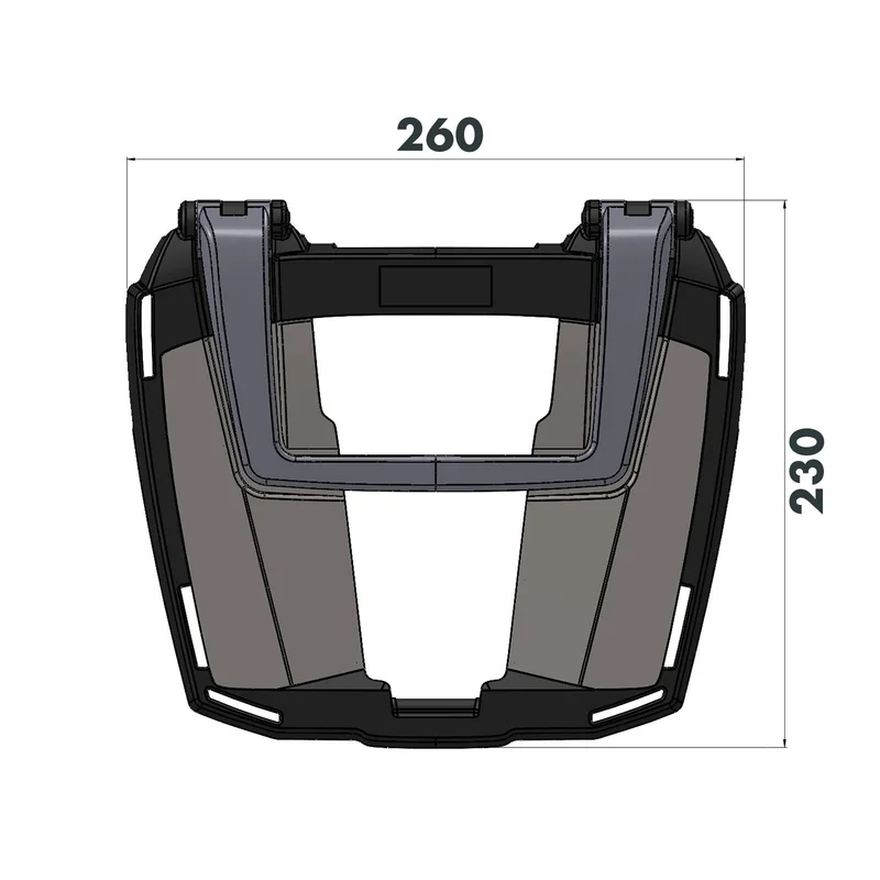 Benelli TRK 502 X (2018-) Carrier - Top Case Carrier - Movable Hinge