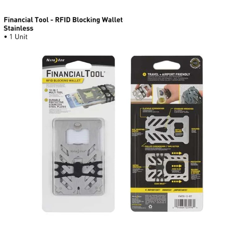 MONEY CLIP + RFID BLOCK + TOOLS
