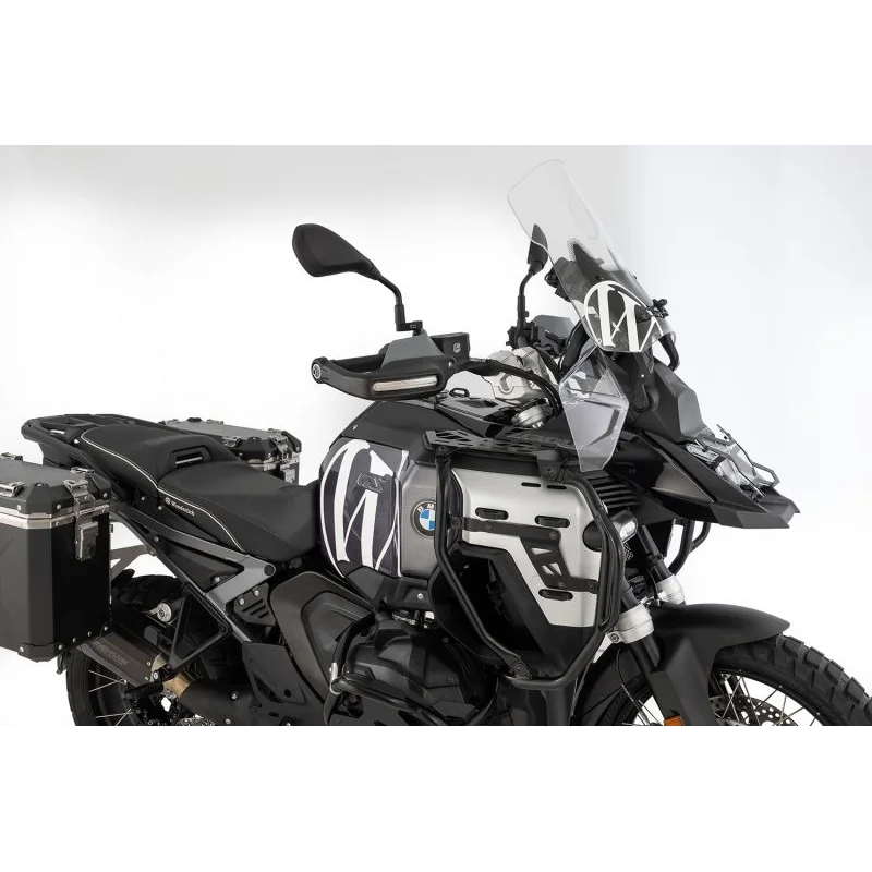 BMW R 1300 GSA Protection - Extension bracket Tank Guard (ULTIMATE) - Black-Silver