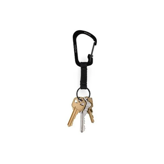 Carabiner Keyring with Slide lock (SS) - Stainless Steel / Natural Steel