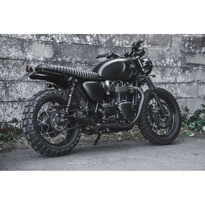 High Tail Customs Mudguard - Predrilled - Black Anodised