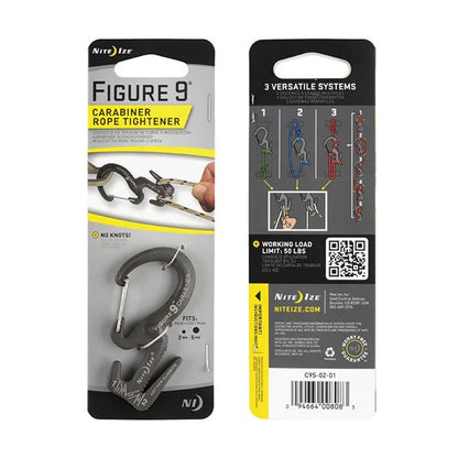 CARABINER ROPE TIGHTENER - FIGURE 9 (SM) - 1N (no rope) / Aluminum