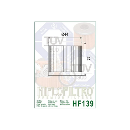 Oil Filter 139 - Hiflo