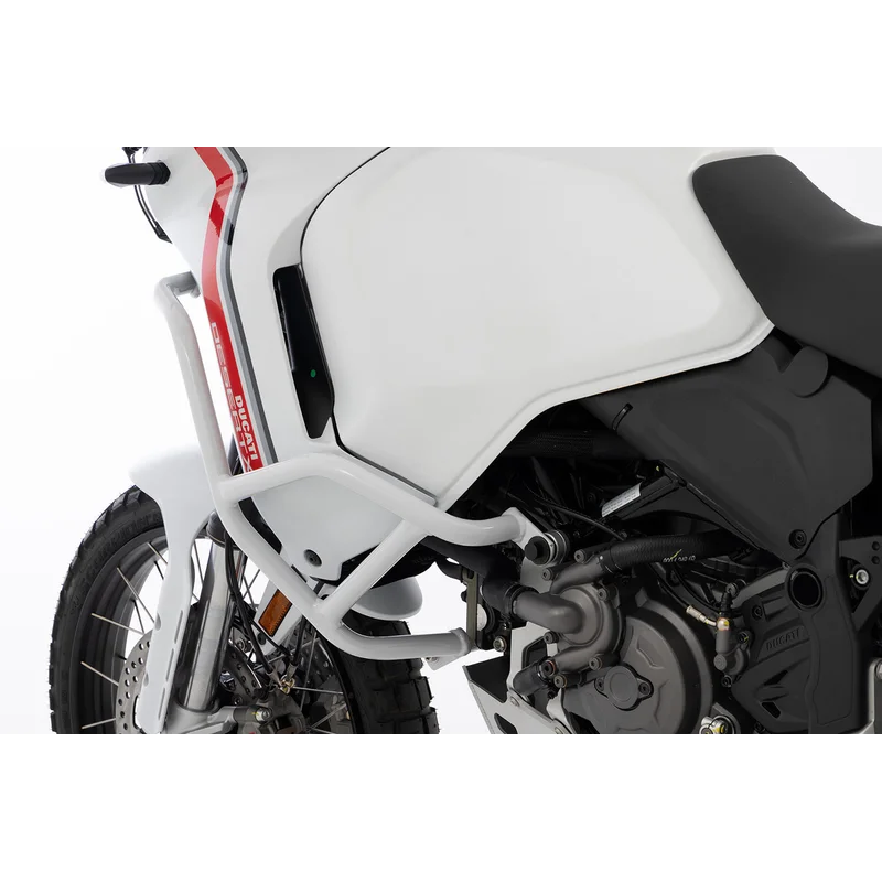 Ducati Desert X Protection - Engine Guard ( Left) - White / Fits Wunderlich Tank Guard