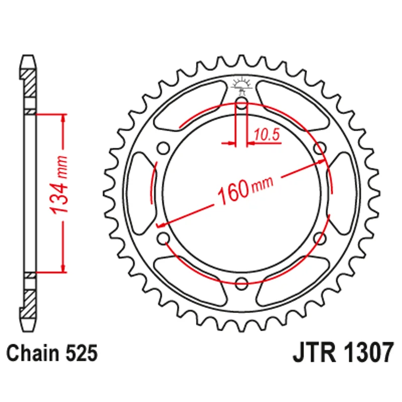 Sprockets Rear (1307 - 42T) - JT