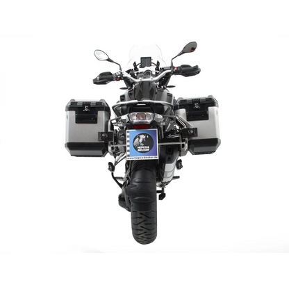 BMW R Series GS Carrier Sidecases - Hepco Becker - Silver / Quick Release (Lock It)