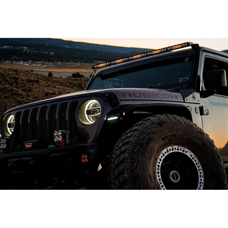 JEEP WRANGLER ROOF MOUNT LIGHT KIT - S8 50 INCH - Clear / Toggle