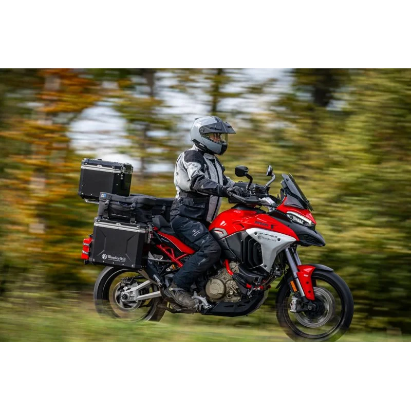DUCATI Multistrada V4 Ergonomics -"Active Comfort" (Heating) Rider Seat - Black-Red / Low