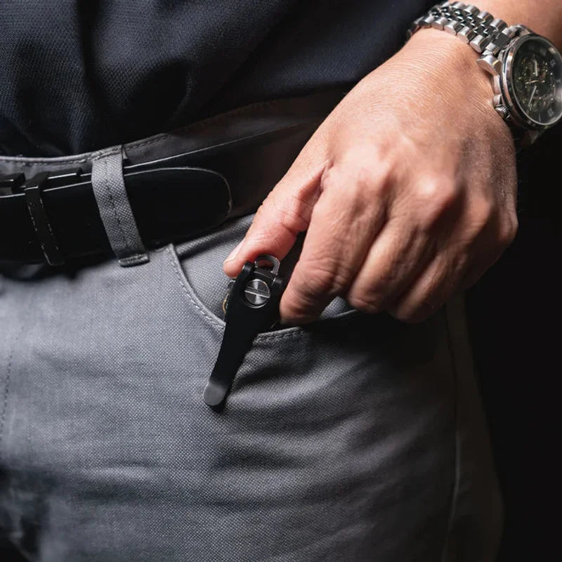 Keysmart Add on - Deep Carry Pocket Clip - Black
