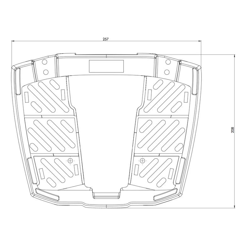 Universal Topcase carrier - Easy Rack (MOVABLE Hinge) - Black