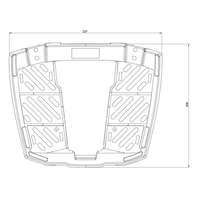 Universal Topcase carrier - Easy Rack (MOVABLE Hinge) - Black