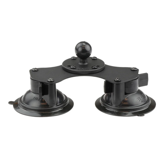 RAM Base Car - Twist-Lock Dual Suction Cup Base with Ball 25mm (1")