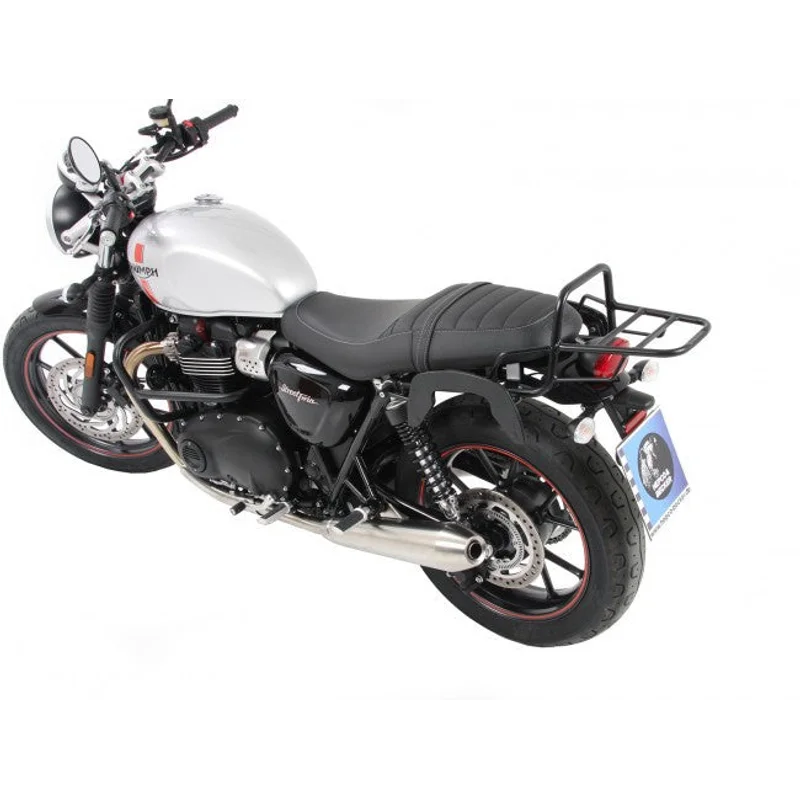 TRIUMPH Twin 900 Series - Sidecases Carrier - C-Bow - Black