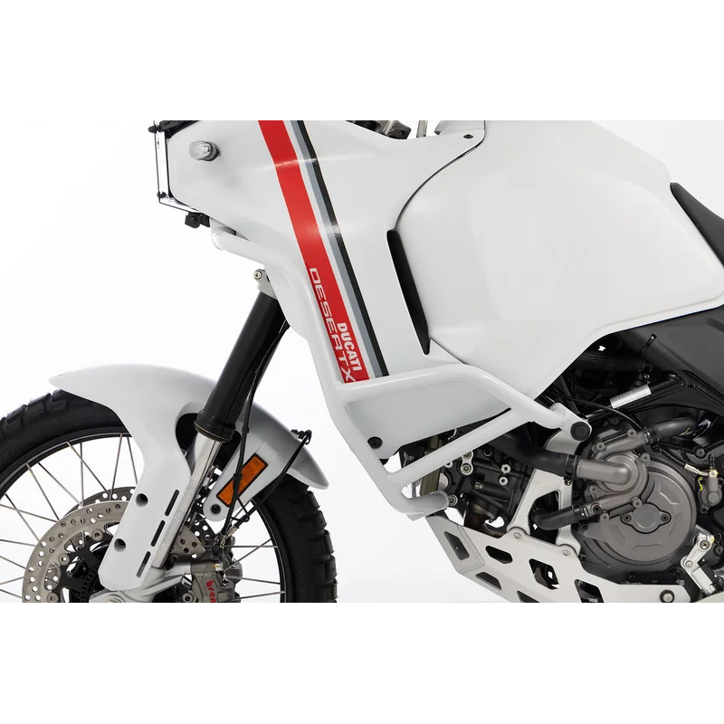 Ducati Desert X Protection - Engine Guard ( Left) - White / Fits Wunderlich Tank Guard