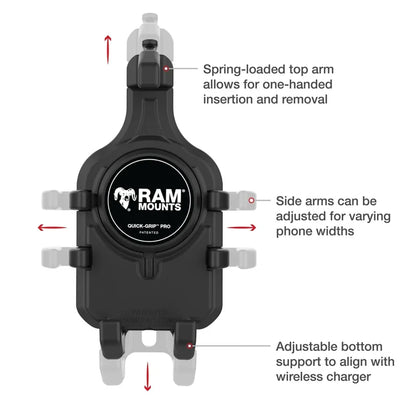 RAM® Quick-Grip™ Pro Phone Holder - B Size / No Ball